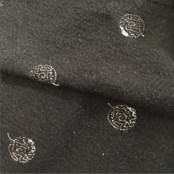 J.Crew Black White Polka Dot Sequin Top - Picture 4 of 4